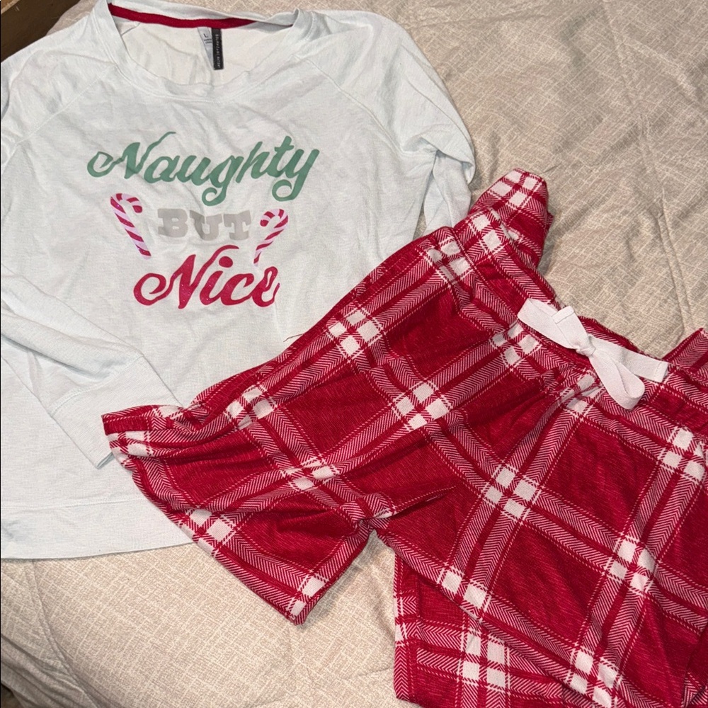 Naughty But Nice Ladies Large Pajama Set